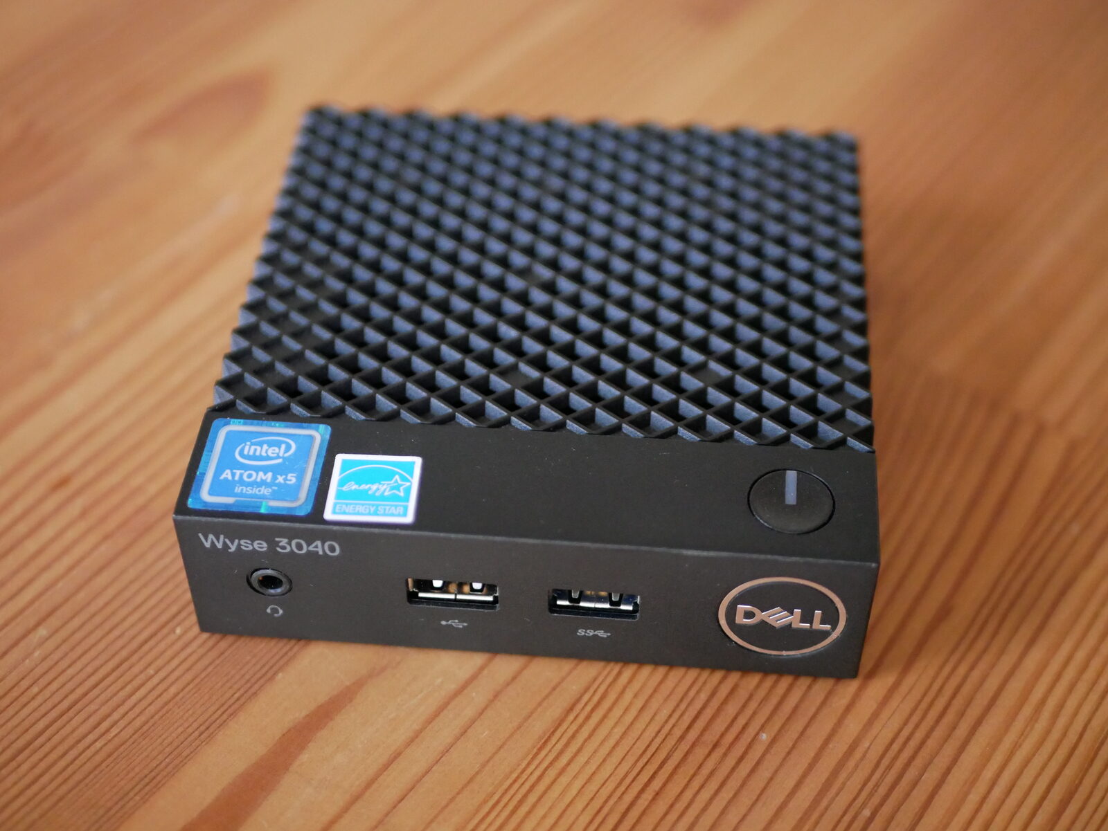 The Dell Wyse 3040 thin client, top view